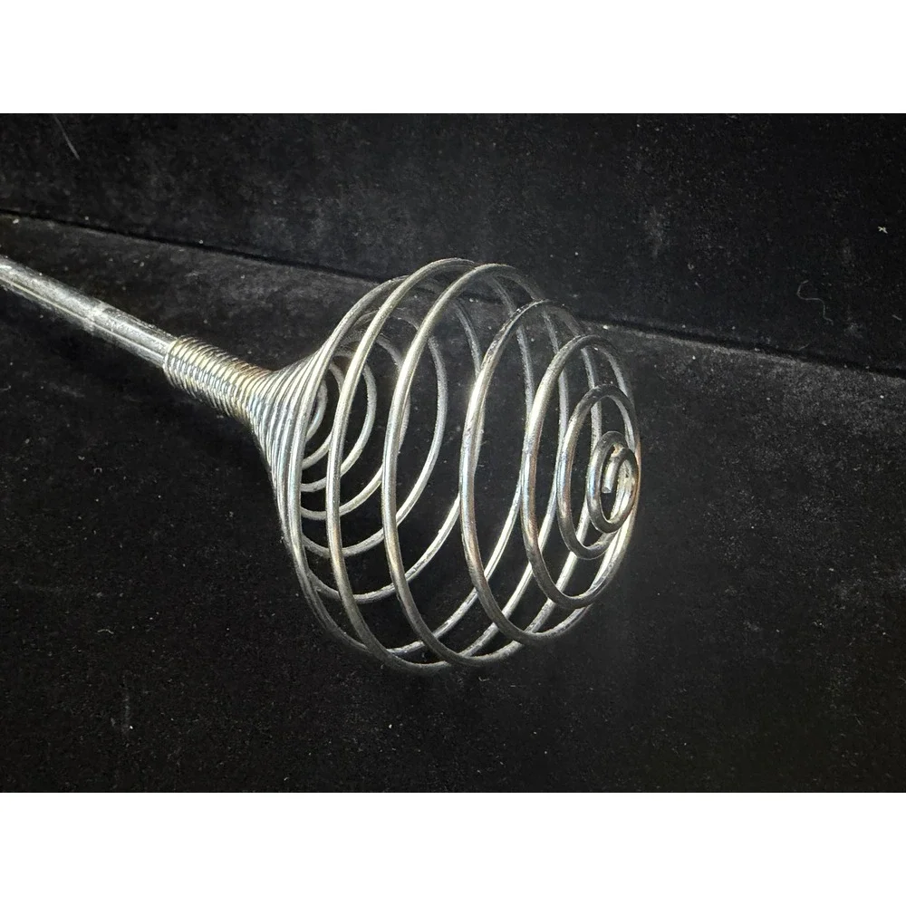 Vintage Kitchen‎ Utensil Set Melamine Ladle Whisk Slotted Spoon Stainless Steel